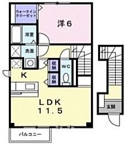 香川県丸亀市城南町（賃貸アパート1LDK・2階・46.28㎡） その2