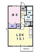 香川県丸亀市川西町北（賃貸アパート1LDK・1階・47.23㎡） その2