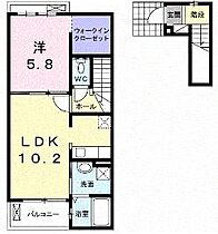 香川県丸亀市柞原町（賃貸アパート1LDK・2階・43.80㎡） その2