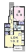 香川県丸亀市富士見町２丁目（賃貸アパート1LDK・1階・43.10㎡） その1