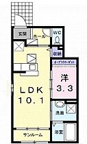 香川県丸亀市原田町（賃貸アパート1LDK・1階・35.55㎡） その2