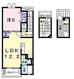 エルベッタ城東 3階1LDKの間取り