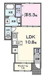 間取図画像 1LDK