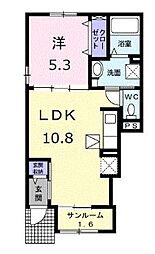 間取図画像 1LDK