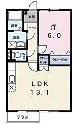 間取図画像 1LDK