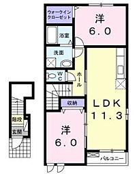 間取図画像 2LDK