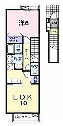 リラ・ハウス 1LDKの間取図画像