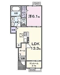 間取図画像 1LDK