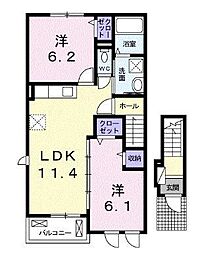 間取図画像 2LDK