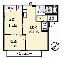 間取図画像 2LDK