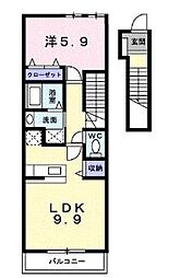 間取図画像 1LDK
