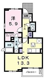 間取図画像 1LDK