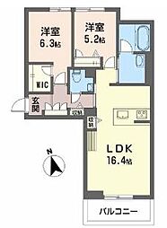 ScentGarden 2LDKの間取図画像