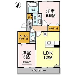 MINEPALACE2B 2LDKの間取図画像
