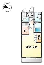 ラ・フォルテ 1Kの間取図画像