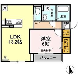 ローリエアベニュー 1LDKの間取図画像