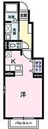 ブライトサンライズE棟 ワンルームの間取図画像