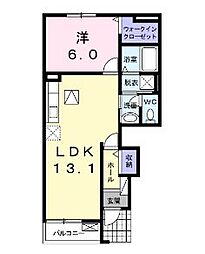 ヴィータ・フェリーチェ3 1LDKの間取図画像