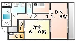 Aty 1LDKの間取図画像