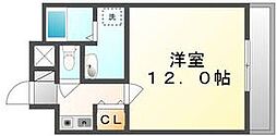 ハーバービュー 1Kの間取図画像