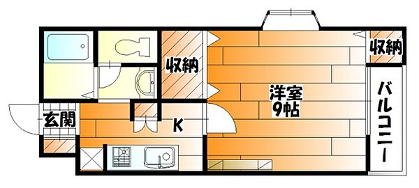 広島県広島市安佐南区長束西２丁目(賃貸アパート1K・1階・29.62㎡)の写真 その2