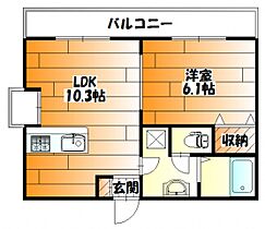 広島県広島市安佐南区長束３丁目（賃貸マンション1LDK・3階・34.46㎡） その2