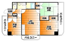 広島県広島市安佐南区山本３丁目（賃貸マンション3LDK・7階・66.66㎡） その2