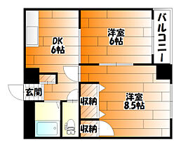 広島県広島市中区舟入南３丁目（賃貸マンション2DK・2階・42.00㎡） その2