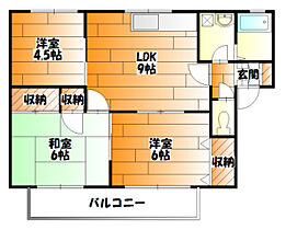 広島県広島市安佐南区西原１丁目（賃貸アパート3LDK・2階・54.70㎡） その2