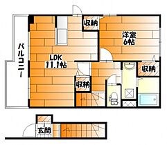 広島県広島市安佐南区山本６丁目（賃貸アパート1LDK・2階・46.09㎡） その2