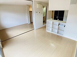 JR可部線 古市橋駅 徒歩10分の賃貸アパート 2階2LDKのリビング/ダイニング