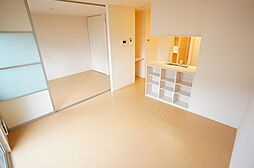 JR可部線 下祇園駅 徒歩11分の賃貸アパート 1階2LDKのリビング/ダイニング