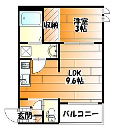 レガリストレア 1LDKの間取図画像
