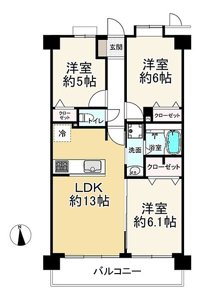 間取りを拡大表示