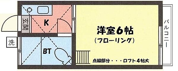 第一コマツコーポ 202｜千葉県千葉市中央区鶴沢町(賃貸アパート1K・2階・17.32㎡)の写真 その2