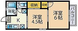 グリーンヒル星久喜 2Kの間取図画像