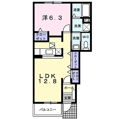 オベルジュ　舞 ｜京都府舞鶴市字引土(賃貸アパート1LDK・1階・46.49㎡)の写真 その2