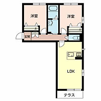 ガーデンスクエア  弐番館  ｜ 京都府福知山市字天田（賃貸マンション2LDK・1階・59.99㎡） その2