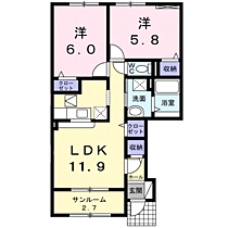 Ｅｔｅｒｎｏ・ Y  I  ｜ 兵庫県豊岡市加陽（賃貸アパート2LDK・1階・57.17㎡） その2