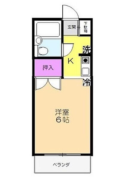 アーバンライフ小手指 ｜埼玉県所沢市小手指町4丁目(賃貸マンション1K・2階・17.42㎡)の写真 その2