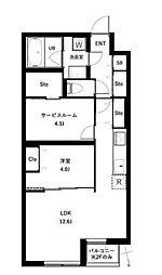 間取図画像 1SLDK