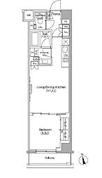 東京メトロ丸ノ内線 東高円寺駅 徒歩8分の賃貸マンション 6階1LDKの間取り