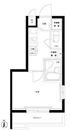 京王井の頭線 久我山駅 徒歩6分の賃貸マンション 1階1Kの間取り