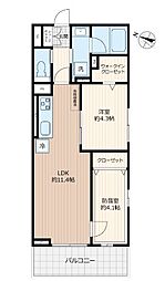 Liberte井草 2LDKの間取図画像