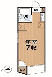 JR中央線 西荻窪駅 徒歩5分の賃貸マンション 4階1Kの間取り