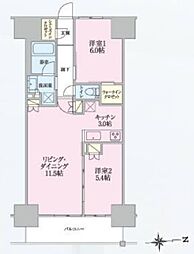 トラープランド翠命館 2LDKの間取図画像