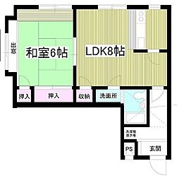 クレスト阿佐ヶ谷 1LDKの間取図画像