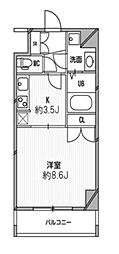 スペーシア高円寺1 1Kの間取図画像