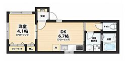 Nebulosa 1DKの間取図画像
