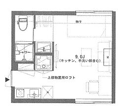 HARUHAUS ワンルームの間取図画像